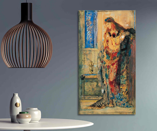 Gustave Moreau's Mystetsvo Toilet Reproduction Watercolor Poster or Canvas Print Framed Wall Art