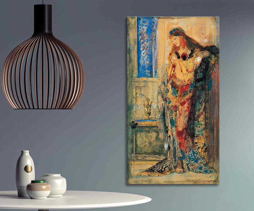 Gustave Moreau's Mystetsvo Toilet Reproduction Watercolor Poster or Canvas Print Framed Wall Art