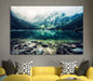 Incredible Lake in the Mountains Paper Poster or Canvas Print Framed Wall Art