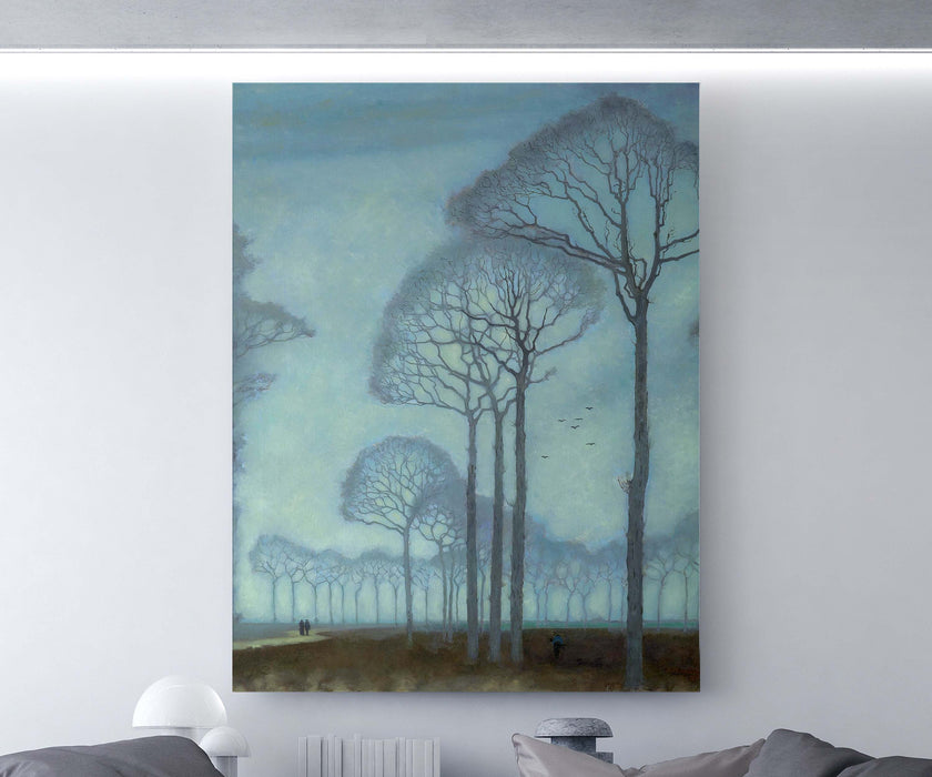 Jan Mankes Row of Trees Reproduktsioon Paper Poster or Canvas Print Framed Wall Art
