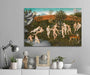 Lucas Cranach Reproduction Print The Golden Agу Six Naked Couples in Garden of Eden Vintage reproduction Mythological Print Paper Poster or Canvas Print Framed Wall Art