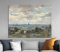 View of Paris by Vincent van Gogh Reproduction Poster or Canvas Print Framed Wall Art