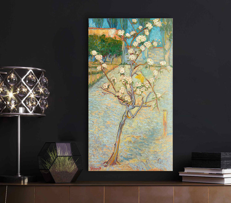 Small Pear Tree in Bloom by Vincent van Gogh Poster or Canvas Print Framed Wall Art