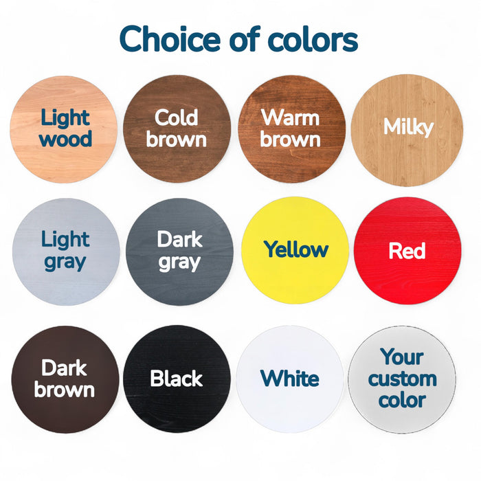 High Wooden Folding step ladder with 5 steps