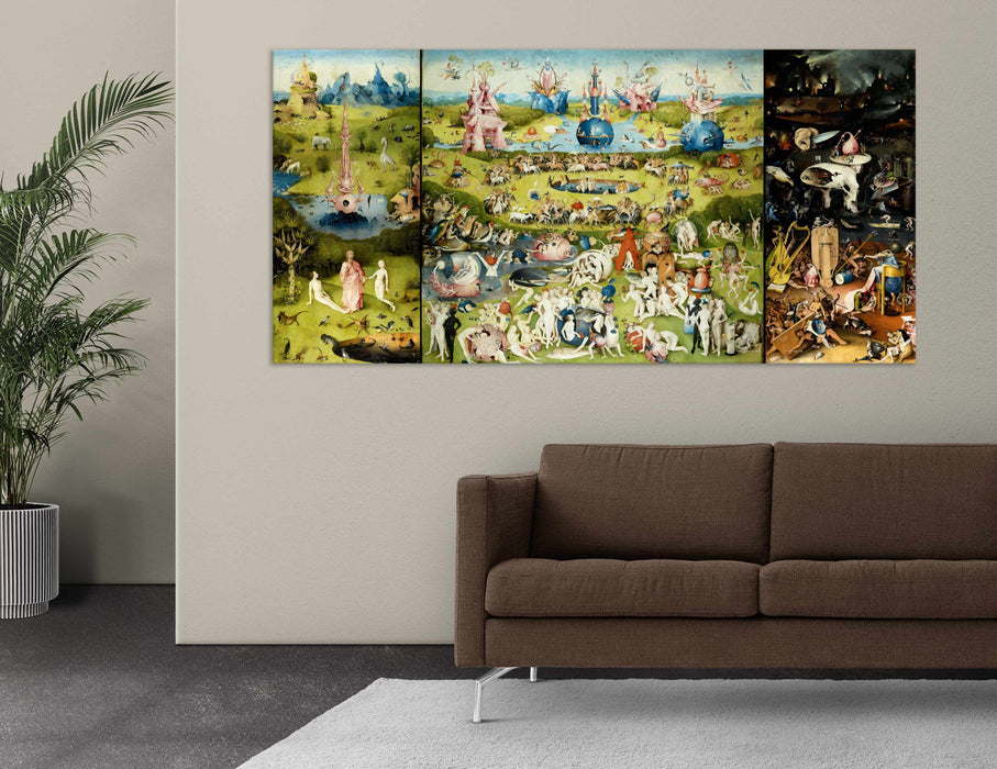The Garden of Earthly Delights by Hieronymus Bosch Paper Poster or Canvas Print Framed Wall Art