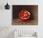 Vintage Dark Still Life Pomegranate Exotic Fruit Paper Poster or Canvas Print Framed Wall Art