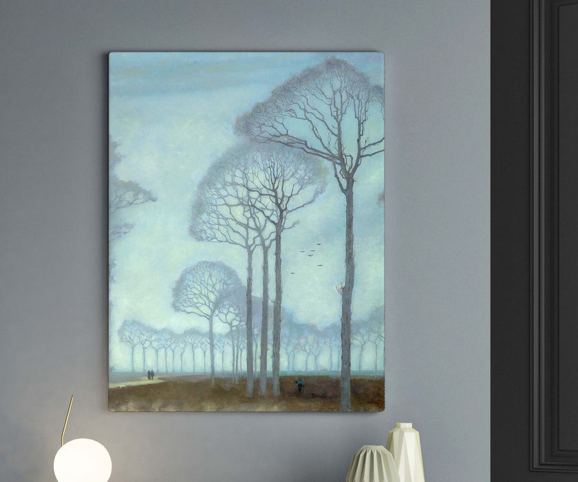 Jan Mankes Row of Trees Reproduktsioon Paper Poster or Canvas Print Framed Wall Art