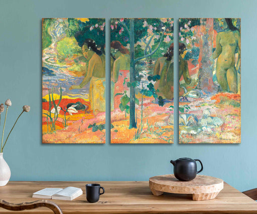 Swimsuits - Paul Gauguin Reproduction, Tahitian Art, Tropical Landscape Poster or Canvas Print Framed Wall Art