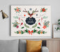 Merry Christmas Paper Poster or Canvas Print Framed Wall Art