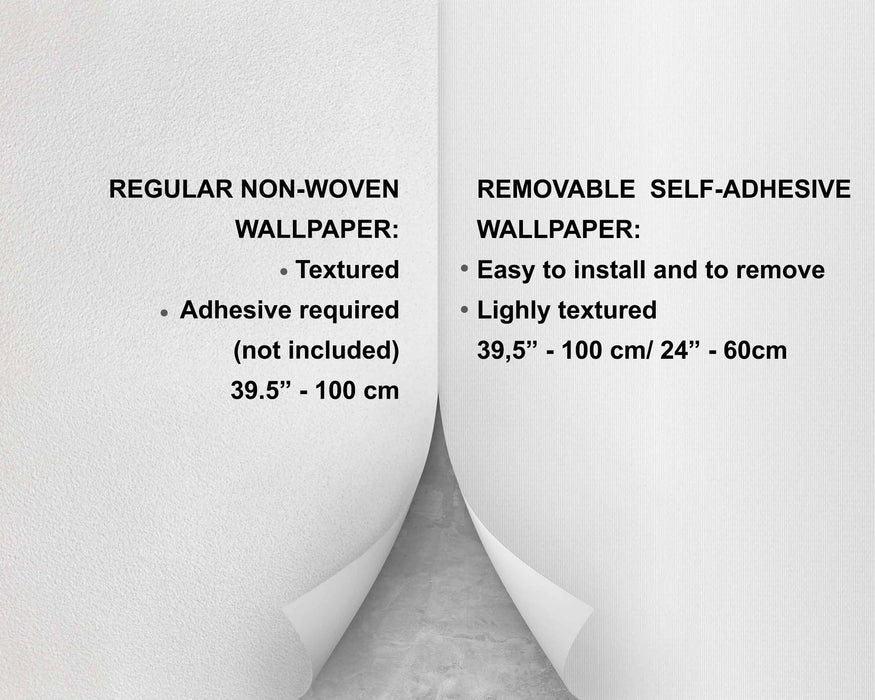 Fog Over the Hills on Self-Adhesive Fabric or Non-Woven Panoramic Wallpaper