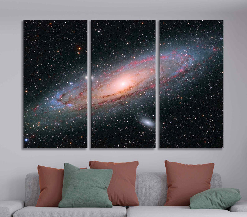 Andromeda Galaxy Poster Print Andromeda Galaxy Space Poster or Canvas Print Framed Wall Art