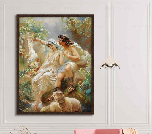 Konstantin Makovsky Reproductions of Famous Paintings 'Allegorical Scene' Paper Poster or Canvas Print Framed Wall Art