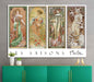 Four Seasons Alfons Maria Mucha Paper Poster or Canvas Print Framed Wall Art