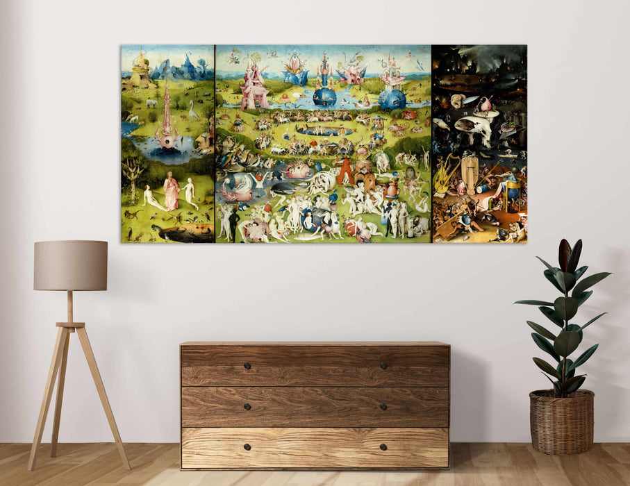The Garden of Earthly Delights by Hieronymus Bosch Paper Poster or Canvas Print Framed Wall Art