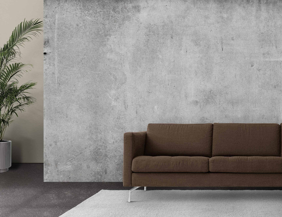 Gray Concrete Wall in Loft Style on Self-Adhesive Fabric or Non-Woven Wallpaper