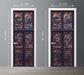 Сastle Metal Door Vintage Bronze Mural Door Sticker