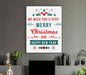 We Wish you a Very Merry Christmas Paper Poster or Canvas Print Framed Wall Art