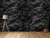 Black Rock on Self-Adhesive Fabric or Non-Woven Wallpaper