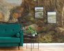 Autumn Forest Mountain River Nature on Self-Adhesive Fabric or Non-Woven Wallpaper