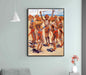 Axeli Gallen-Callela - Dancing warriors of Kikuyu Paper Poster or Canvas Print Framed Wall Art