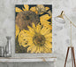 Beautiful Rich Sunflowers Paper Poster or Canvas Print Framed Wall Art