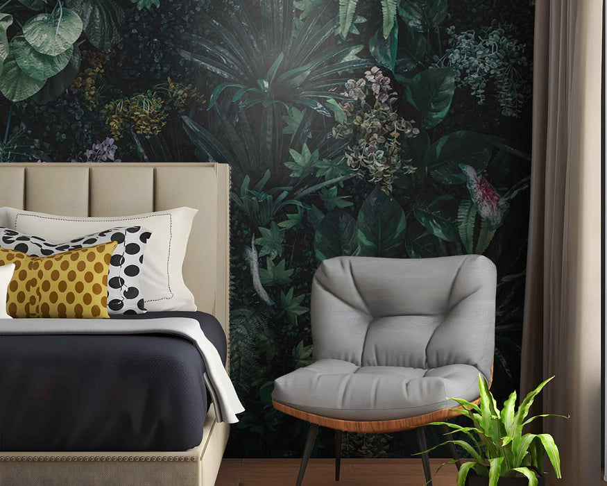 Tropical Forest Self-Adhesive Fabric or Non-Woven Wallpaper