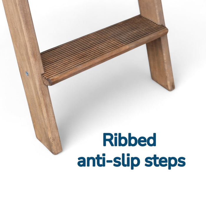 Small Folding wooden small step ladder 3 steps