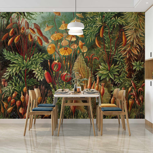 Tropical Huge Tree and Plants Jungle on self-adhesive fabric or non-woven wallpape