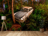 Charming Flying Aesthetic Car on Self-Adhesive Fabric or Non-Woven Wallpaper